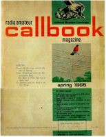 1965 Radio Ametur Callbook United States Listing
